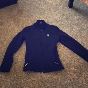 Black Spider Full zip Jacket Size Medium. Like new